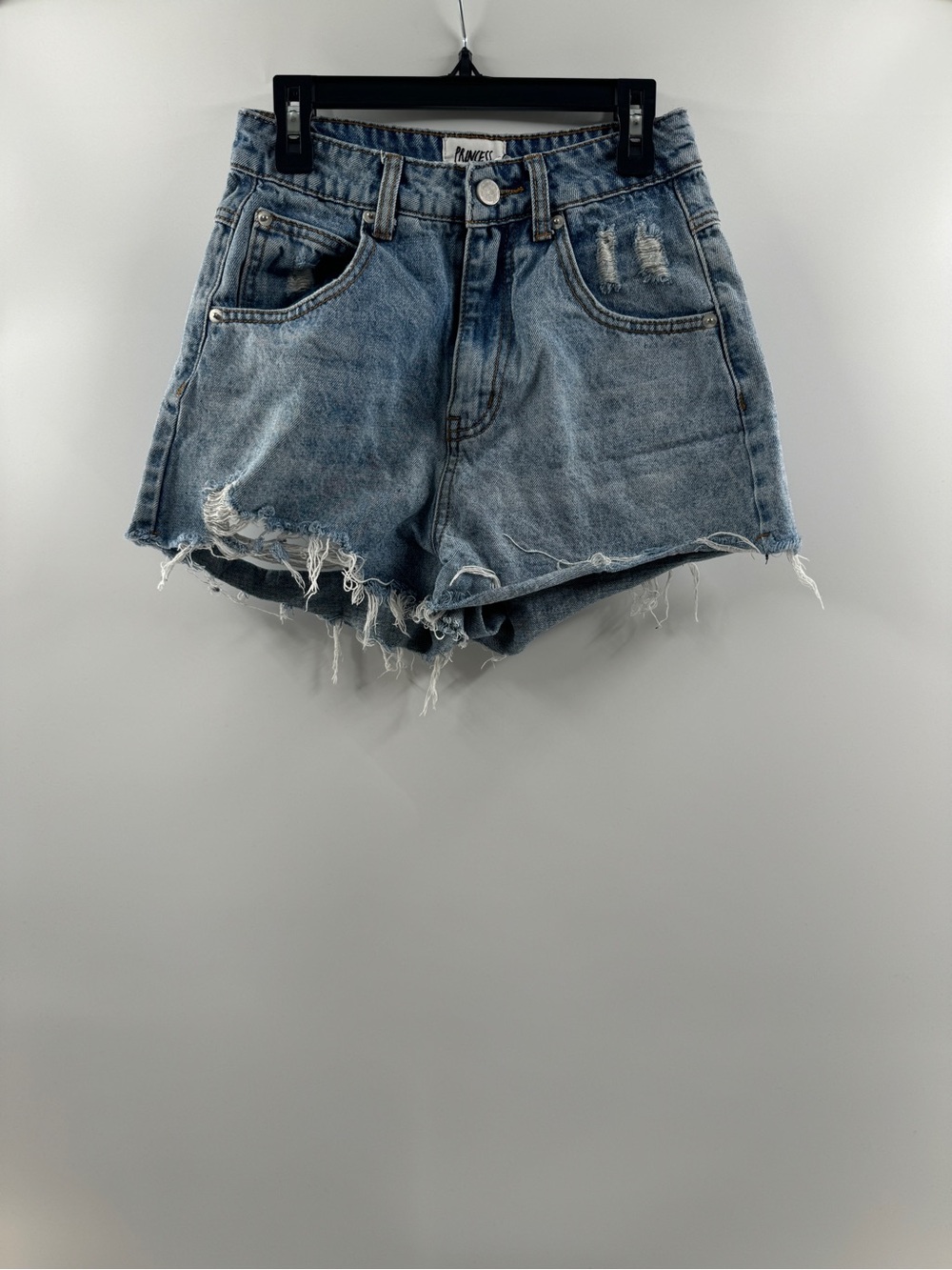 Princess Polly High Rise Distressed Denim Cutoff Shorts – Women's US 2